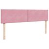 vidaXL Struttura Letto Pouf con Materassi Rosa 160x200 cm Velluto