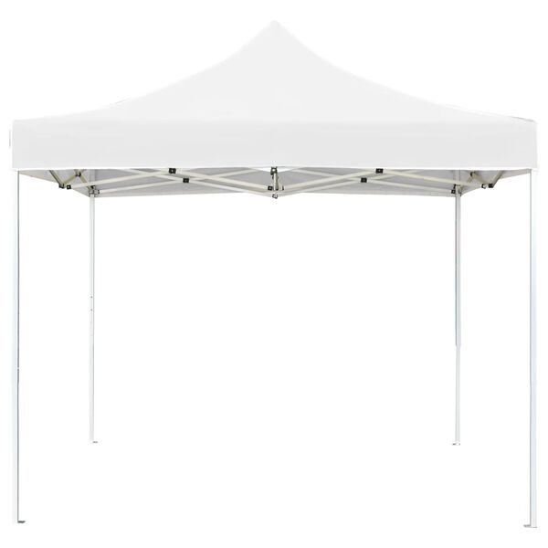 vidaXL Gazebo Professionale Pieghevole in Alluminio 3x3m Bianco