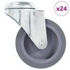 vidaXL Ruote Girevoli con Foro per Bullone 24 pz 75 mm