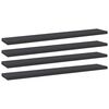 vidaXL Ripiani per Libreria 4pz Grigi 60x10x1,5cm in Legno Multistrato