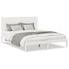 vidaXL Giroletto Extra Lungo senza Materasso Bianco 140x220cm Massello