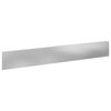 vidaXL Bordura per Prato 10 pcs 100 x 15 cm Acciaio Argento
