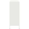 vidaXL Credenza Bianca 101,5x39x103,5 cm in Acciaio