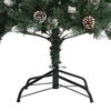 vidaXL Albero di Natale Artificiale con Base Verde 210 cm PVC