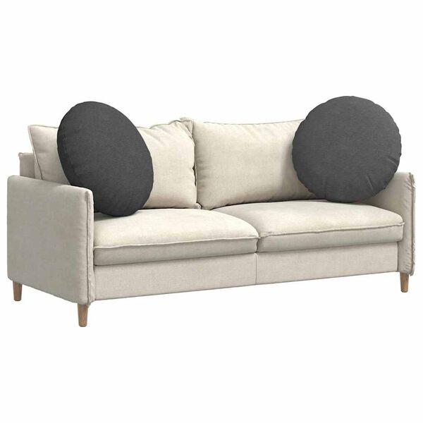 vidaXL Cuscini per Seduta 2 pcs Grigio scuro Ø 60 cm Tessuto in Cords