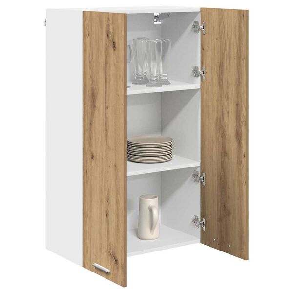 vidaXL Armadio pensile con porta Rovere artigianale 60 x 31 x 100 cm