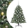 vidaXL Albero di Natale artificiale con 150 LED Verde 120 cm