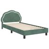 vidaXL Struttura letto bambini con testata Verde Mare 90 x 190 cm