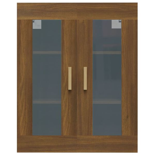 vidaXL Armadietto Pensile a Parete Rovere Marrone 69,5x34x90 cm