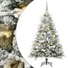 vidaXL Albero di Natale Artificiale Pre-illuminato con Set di Palline