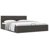 vidaXL Giroletto con Contenitore Grigio Scuro in Tessuto 180x200 cm