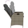 vidaXL Set da Pranzo da Giardino 5 pz con Cuscini in Polyrattan Grigio
