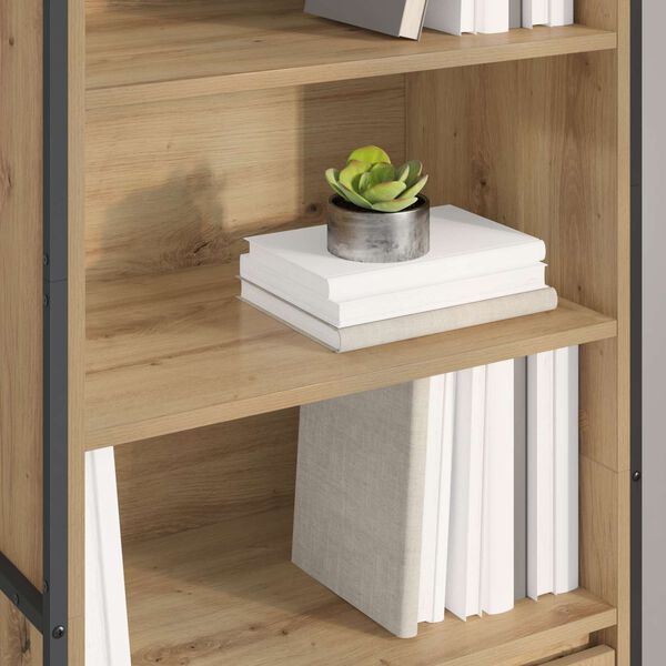 vidaXL Armadi alti 2 pcs Rovere Artigianale 60 x 36 x 200 cm