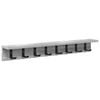 vidaXL Appendiabiti a muro A parete Grigio Sonoma 80 x 10,5 x 10,5 cm