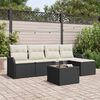 vidaXL Set Divano da Giardino 6 pcs Marrone polyrattan