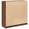 vidaXL Credenza con Cassetti Rovere Marrone 100,5x35x98,5cm Truciolato
