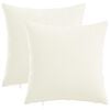 vidaXL Cuscino da Lanciare 2 pz HEERLEN Bianco 50 x 50 cm Tessuto
