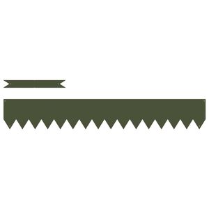 vidaXL Bordura per Prato 10 pcs Verde oliva 100 x 0.05 x 20 cm