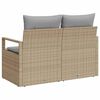 vidaXL Divano da giardino con cuscino 120 x 62 x 69 cm. polyrattan