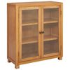 vidaXL Armadietto Marrone 80 x 35 x 95 cm Legno di Quercia Massello