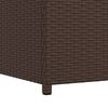 vidaXL Baule da Giardino Marrone 120x50x60 cm in Polyrattan