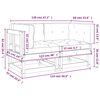 vidaXL Divani Angolari con Cuscini 2 pz Legno Massello di Pino Bianco