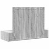 vidaXL Tavolo da Trucco Grigio 100 x 40 x 70 cm Legno multistrato