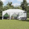 vidaXL Tenda Party Bianco 600 x 400 x 266 cm Polietilene