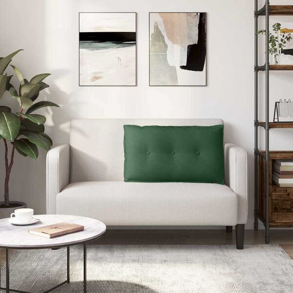 vidaXL Cuscino per Schiena Verde Giungla 80 x 50 cm Tessuto in Cords