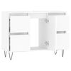 vidaXL Mobile da Bagno Bianco 80x33x60 cm in Legno Multistrato