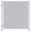 vidaXL Cancello da giardino Argento 85 x 97 cm Acciaio inossidabile