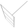 vidaXL Parete Doccia Walk in Argento 90x195 cm Vetro Trasparente ESG
