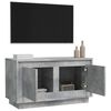 vidaXL Mobile Porta TV Grigio Cemento 80x35x45 cm in Legno Multistrato