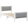 vidaXL Struttura del letto Grigio chiaro 90 x 190 cm Tessuto