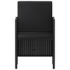 vidaXL Set da Pranzo da Giardino 6 pz con Cuscini Nero in Polyrattan