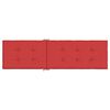 vidaXL Cuscino per Sdraio Rosso (75+105)x50x4 cm