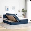 vidaXL Letto con Contenitore Blu 180 x 200 cm Pelle Sintetica