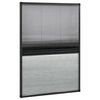 vidaXL Zanzariera Plissettata Finestra Alluminio 80x120 cm con Tendina
