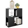 vidaXL Libreria Nera 60x24x63 cm in Truciolato
