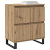 vidaXL Credenza 2 pcs Rovere artigianale 60 x 35 x 70 cm