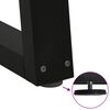 vidaXL Gambe per tavolo da pranzo a forma di V 2 pz nere 50x(72-73,3) cm in acciaio