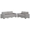 vidaXL Set di Divani 2 pz con Cuscini Grigio Nuvola in Tessuto