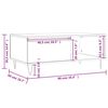vidaXL Tavolino da Salotto Rovere Fumo 90x50x36,5 cm Legno Multistrato