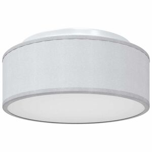 vidaXL Lampada da soffitto Grigio 30 x 30 x 13,5 cm Tessuto