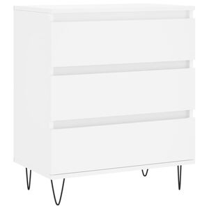 vidaXL Credenza Bianca 60x35x70 cm in Legno Multistrato