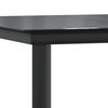 vidaXL Set da Pranzo da Giardino 7 pz Nero in Acciaio e Textilene