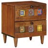 vidaXL Armadio da Notte con cassetto Marrone 40 x 33 x 46 cm