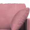vidaXL Divano 2 pcs Rosa 198 x 78 x 80 cm Velluto