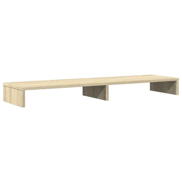 vidaXL Supporto Monitor Rovere Sonoma 100x27x10 cm Legno Multistrato
