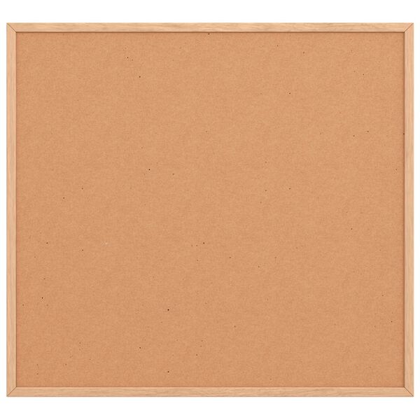 vidaXL Bacheca in sughero con cornice in legno di pino massiccio 60x55 cm